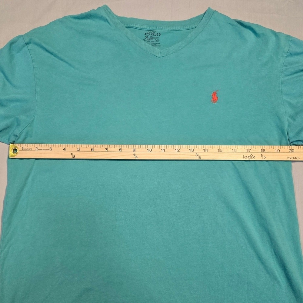 Polo Ralph Lauren V-Neck T-Shirt Bundle 4 Mens (3)L & (1)M Cotton Classic Logo - Picture 8 of 16